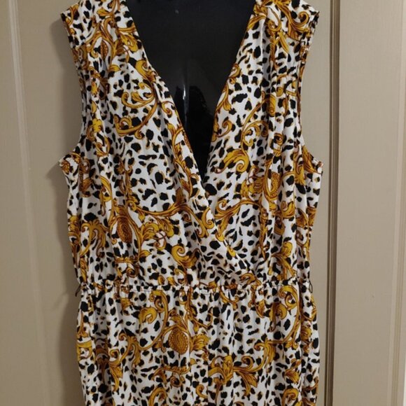 Vintage 90s Victorias Secret Baroque Wrap Jumpsuit - Picture 3 of 8